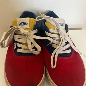 Vans Old Skool Mens Size 7 Shoes Green Blue Yellow Red Womens Size 8.5